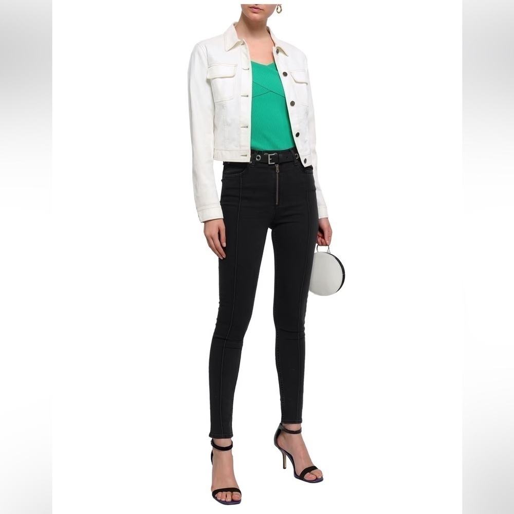 SANDRO Paris Black High-rise skinny jeans Size 36/xS